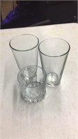 3 Nice Glass Cups