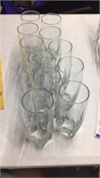 A Set Of 11  Glass Cups