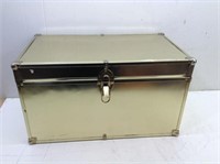 Nice Gold Colored Metal Storage Trunk