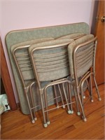 Vintage Cosco Card Table & Chairs