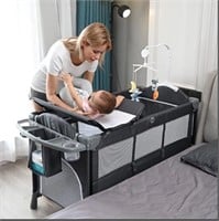 $239 Foldable Baby Crib Infant Bassinet  Bed with