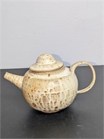 Vintage Pottery Tea Pot Signed