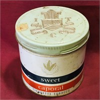 Sweet Caporal Cigarette Tobacco Can (Vintage)