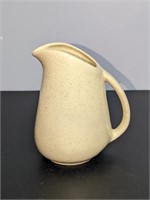 Vintage Pottery Creamer Yellow Speckled