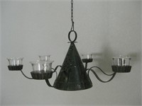 21" Diameter Metal Tealight Candle Hanging Lamp