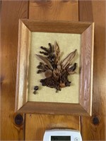 Pair of Framed Dried Flower Arrangements