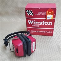 Winston Racing AM-FM Headphone Radio