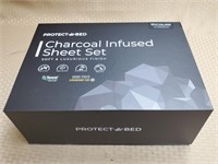 Protect A Bed Charcoal Infused Split King Sized