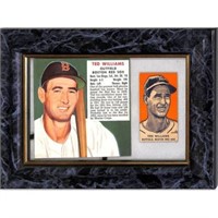 1952 Red Man And 1952 Wheaties Ted Williams Framed