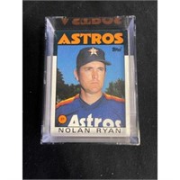 (15) 1986 Topps Baseball Nolan Ryan Cards