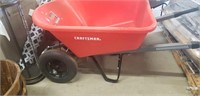 Craftsman red 2 wheel barrow with rubber grip