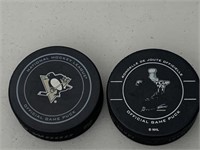 PENS OFFICIAL GAME PUCK