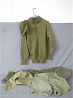 Assorted WWII US Army Military Clothing