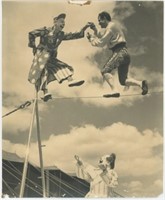 8x10 Clown tightrope performance