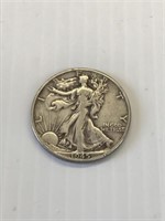 1945 Walking Liberty Half