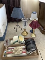 Large lot of candle lamps and wax melt plug ins