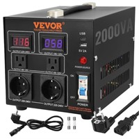 VEVOR Voltage Converter Transformer, 2000W, Heavy