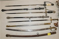 4pc Ceremonial Swords w/ sabers