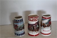 12 BUDWEISER MUGS