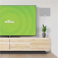MOHU LEAF indoor HDTV antenna (Grey) with 12FT.