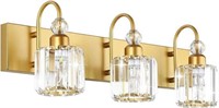 Ralbay Gold Bathroom Vanity Lights 3-Lights Modern