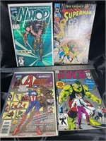 4 VTG Comics-Namor, Superman, Avengers, Hulk