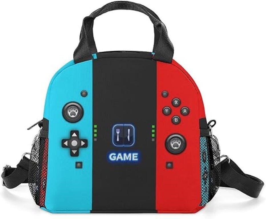 Game Lunch Box for Kids Gamer Insulated Lunch Bag