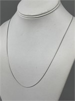 14K White Gold 30.25'' Snake Necklace