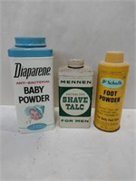 Vintage powder bottles