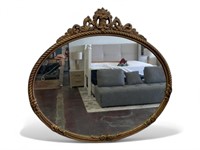 Antique French Gilded Wood Wall Mirror