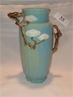 Roseville Blue Ming Tree Vase Pottery