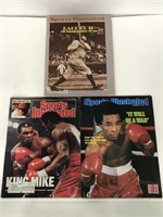 Three vintage Sports Illustrated magazines