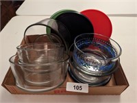 Clear Glass Storage Bowls