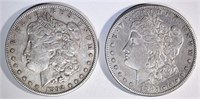 1885-S & 1892 XF/AU MORGAN DOLLARS