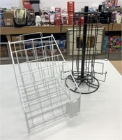 2 Metal Store Display Racks