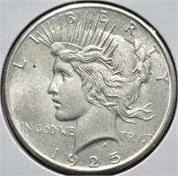 1925 Peace Silver Dollar Coin Uncirculated