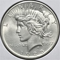 1925 Peace Silver Dollar Coin Uncirculated