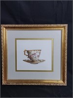 Vintage Carolyn Shores Wright Signed Teacup Print