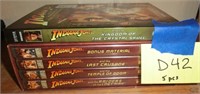 D42- 5 Indiana Jones DVDs