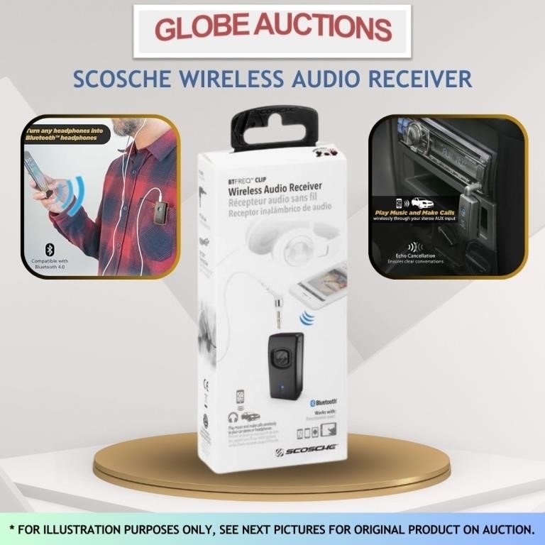 SCOSCHE WIRELESS AUDIO RECEIVER