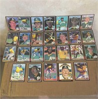 1985 Donruss Baseball Oakland A's Lot