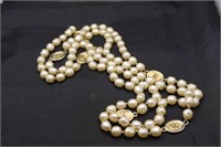 CHANEL - 58" PEARL NECKLACE 1981