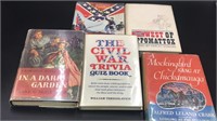 Five Civil War books (Brothers in gray, west of