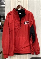 XL red, NHL hurricanes jacket
