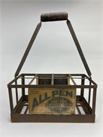 Antique All Pen PA Oil Advertising Carrier.