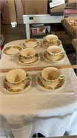 Tea cups and plates