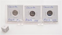 3 pièces de 10 cents, Canada, 2021