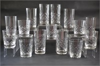 Cross & Olive High & Low Ball Glass Sets