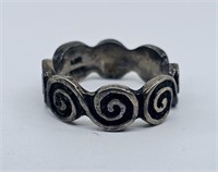LIP, Modernist Sterling Silver Ring