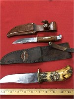 Hand crafted Bowie knife from saw blade and
